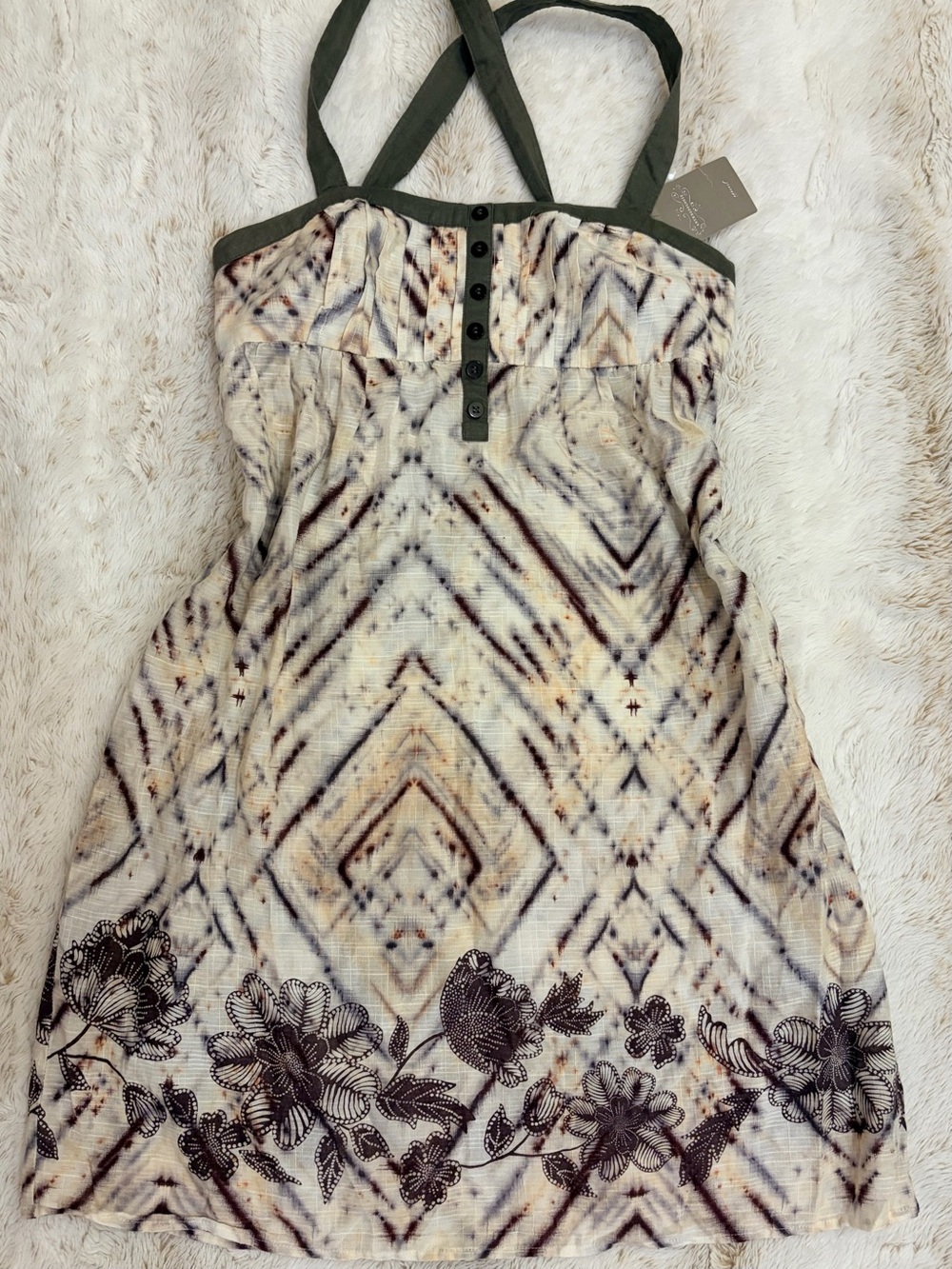 Anthropologie Eloise Sunny Forecast Dress XS NWT Cotton Boho Fairycore Babydoll